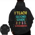 I Teach Second Grade Superheroes Teacher Superhero Men Zip Up Hoodie Back Print, trending gift I Teach Second Grade Superheroes Teacher Superhero Men Zip Up Hoodie Back Print, trending gift