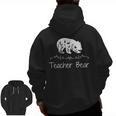Teacher Bear For Educators Teacher Appreciation Men Zip Up Hoodie Back Print, trending gift Teacher Bear For Educators Teacher Appreciation Men Zip Up Hoodie Back Print, trending gift