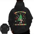 Teacher Christmas Shirts Pajama Matching Rockin' Around The Classroom -Adult Short Sleeve Small Modern Festive Christmas Teacher Xmas Vibes T-Shirt Men Zip Up Hoodie Back Print, trending gift