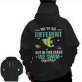 Teacher We All Different But In This Class We Swim Together Men Zip Up Hoodie Back Print, trending gift Teacher We All Different But In This Class We Swim Together Men Zip Up Hoodie Back Print, trending gift