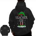 The Teacher Elf Christmas Family Matching Xmas Group For Men Women Men Zip Up Hoodie Back Print, trending gift
