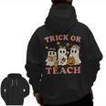 Teacher Halloween Trick Or Teach Cute Ghost Coffee Pumpkins Men Zip Up Hoodie Back Print, trending gift Teacher Halloween Trick Or Teach Cute Ghost Coffee Pumpkins Men Zip Up Hoodie Back Print, trending gift