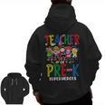 Teacher Of Pre K Superheroes Teacher New School Year Men Women Men Zip Up Hoodie Back Print, trending gift Teacher Of Pre K Superheroes Teacher New School Year Men Women Men Zip Up Hoodie Back Print, trending gift
