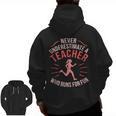 Teacher Who Runs Half Marathon Runner Running Lover Graphic Men Zip Up Hoodie Back Print, trending gift