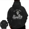 Teacher Skeleton Messy Bun I'Ll Just Wait Until Its Quiet Men Zip Up Hoodie Back Print, trending gift Teacher Skeleton Messy Bun I'Ll Just Wait Until Its Quiet Men Zip Up Hoodie Back Print, trending gift