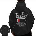 Teacher Summer Recharge Required Last Day School Women Men Zip Up Hoodie Back Print, trending gift Teacher Summer Recharge Required Last Day School Women Men Zip Up Hoodie Back Print, trending gift