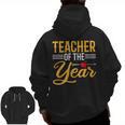 Teacher Of The Year Men Women Teachers Men Zip Up Hoodie Back Print, trending gift
