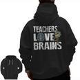 Teachers Love Brains Zombie Halloween Hilarious Men Zip Up Hoodie Back Print, trending gift Teachers Love Brains Zombie Halloween Hilarious Men Zip Up Hoodie Back Print, trending gift