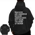 Teachers Are Underpaid Because America Does Not Value Men Women Men Zip Up Hoodie Back Print, trending gift Teachers Are Underpaid Because America Does Not Value Men Women Men Zip Up Hoodie Back Print, trending gift