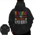 Teaching My Favorite Superheros Men Women SPED Teacher Men Zip Up Hoodie Back Print, trending gift