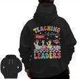 Teaching Future Leaders Groovy Teacher Back To School Men Zip Up Hoodie Back Print, Future Teacher Gifts, Groovy Teacher Gifts, trending gift