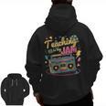 Teaching Is My Jam Groovy Retro Teacher Back To School Men Zip Up Hoodie Back Print, Groovy Teacher Gifts, trending gift