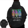 Teaching My Little Gnomies With Gnome For Teacher Women Men Zip Up Hoodie Back Print, trending gift