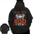 Team Para Boo Crew Halloween Ghost Paraprofessional Teacher Men Zip Up Hoodie Back Print, trending gift