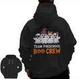 Team Preschool Boo Crew Halloween Teacher Student Costume Men Zip Up Hoodie Back Print, trending gift
