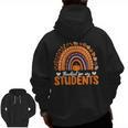 Thankful For My Students Teacher Thanksgiving School Fall Men Zip Up Hoodie Back Print, trending gift