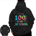 Tie Dye Happy 100th Day Of School Teacher Student 100 Days Men Zip Up Hoodie Back Print, trending gift
