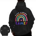 Tiny Human Tamer Watercolor Rainbow Daycare Teacher Men Zip Up Hoodie Back Print, trending gift Tiny Human Tamer Watercolor Rainbow Daycare Teacher Men Zip Up Hoodie Back Print, trending gift
