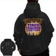 This Is My Tired Teacher Costume Halloween Teachers Men Zip Up Hoodie Back Print, trending gift