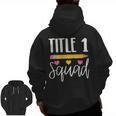 Title 1 Reading Teacher Shirt Men Zip Up Hoodie Back Print, trending gift