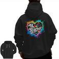 TK Teacher Transitional Kindergarten Heart Back To School Men Zip Up Hoodie Back Print, trending gift