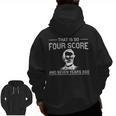 History Teacher Joke Four Score & Seven Years Men Zip Up Hoodie Back Print, History Teacher Gifts, trending gift History Teacher Joke Four Score & Seven Years Men Zip Up Hoodie Back Print, History Teacher Gifts, trending gift
