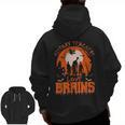 History Teachers Love Brains Halloween Teacher For Men Women Men Zip Up Hoodie Back Print, History Teacher Gifts, trending gift