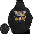 Trick Or Teach Cute Halloween Teacher Men Zip Up Hoodie Back Print, trending gift Trick Or Teach Cute Halloween Teacher Men Zip Up Hoodie Back Print, trending gift