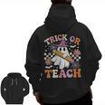 Trick Or Teach Groovy Teacher Halloween Retro Ghost Men Zip Up Hoodie Back Print, Groovy Teacher Gifts, trending gift Trick Or Teach Groovy Teacher Halloween Retro Ghost Men Zip Up Hoodie Back Print, Groovy Teacher Gifts, trending gift