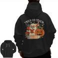 Trick Or Teach Retro Halloween Teacher Women Men Costume Men Zip Up Hoodie Back Print, trending gift Trick Or Teach Retro Halloween Teacher Women Men Costume Men Zip Up Hoodie Back Print, trending gift
