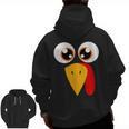 Turkey Face Halloween Costume Thanksgiving Teacher Nurse Men Zip Up Hoodie Back Print, trending gift Turkey Face Halloween Costume Thanksgiving Teacher Nurse Men Zip Up Hoodie Back Print, trending gift