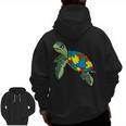 Turtle Puzzle Pieces For Autism Awareness Kids Women Teacher Men Zip Up Hoodie Back Print, trending gift Turtle Puzzle Pieces For Autism Awareness Kids Women Teacher Men Zip Up Hoodie Back Print, trending gift