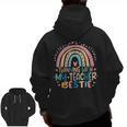 Twinning With My Teacher Bestie Rainbow Matching Teachers Men Zip Up Hoodie Back Print, trending gift