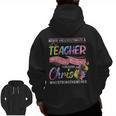 Never Underestimate A Teacher Does All Things Through Christ For Men Women Men Zip Up Hoodie Back Print, trending gift Never Underestimate A Teacher Does All Things Through Christ For Men Women Men Zip Up Hoodie Back Print, trending gift