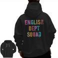 Vintage ENGLISH DEPT SQUAD Back To School Teacher Student Men Zip Up Hoodie Back Print, English Teacher Gifts, trending gift