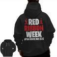We Wear Red For Red Ribbon Week Awareness Mothers Teachers Men Zip Up Hoodie Back Print, trending gift We Wear Red For Red Ribbon Week Awareness Mothers Teachers Men Zip Up Hoodie Back Print, trending gift