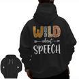 Wild About Speech SLP Leopard Teacher Back To School Kids Men Zip Up Hoodie Back Print, trending gift Wild About Speech SLP Leopard Teacher Back To School Kids Men Zip Up Hoodie Back Print, trending gift