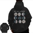 Women Science Teacher Moon Phases Scientist Back To School Men Zip Up Hoodie Back Print, Science Teacher Gifts, trending gift