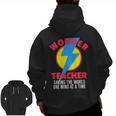 Wonder Teacher Costume Shirt Teacher Halloween Costume Tee Men Zip Up Hoodie Back Print, trending gift