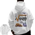 4489 Square Root 67 Math Teacher Halloween Costume Professor Men Zip Up Hoodie Back Print, trending gift