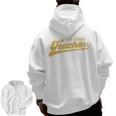 4th Grade Teacher Cute Vintage Graphic Fourth Grade Teacher Men Zip Up Hoodie Back Print, 4th Grade Teacher Gifts, trending gift