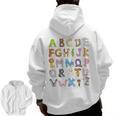 ABC Animals Alphabet Graphic Boys Girls Kindergarten Teacher Men Zip Up Hoodie Back Print, trending gift ABC Animals Alphabet Graphic Boys Girls Kindergarten Teacher Men Zip Up Hoodie Back Print, trending gift