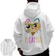 Abstract Cat Art Picatsso Shirt For Art Teachers Men Zip Up Hoodie Back Print, trending gift Abstract Cat Art Picatsso Shirt For Art Teachers Men Zip Up Hoodie Back Print, trending gift