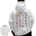 American Sign Language For Teachers ASL Alphabet Men Zip Up Hoodie Back Print, trending gift