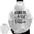 Athlete Plus Artist Equals Dancer Ballerina Teacher Student For Men Women Kids Men Zip Up Hoodie Back Print, trending gift