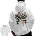 Back To School Hello Fifth Grade Teacher Coquette Pencil Bow Men Zip Up Hoodie Back Print, trending gift