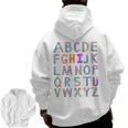 Back To School Kindergarten Alphabet ABC Teacher Women Kids Men Zip Up Hoodie Back Print, trending gift Back To School Kindergarten Alphabet ABC Teacher Women Kids Men Zip Up Hoodie Back Print, trending gift