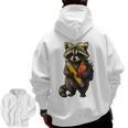 Back To School Raccoon Teachers Student Kids Men Zip Up Hoodie Back Print, trending gift