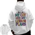 My Cat Ate My Lesson Plans Teacher Cat Humor Men Zip Up Hoodie Back Print, trending gift My Cat Ate My Lesson Plans Teacher Cat Humor Men Zip Up Hoodie Back Print, trending gift