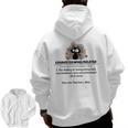 Cat Exhausted Teacher Exhausterwhelmulated Definition Men Zip Up Hoodie Back Print, trending gift
